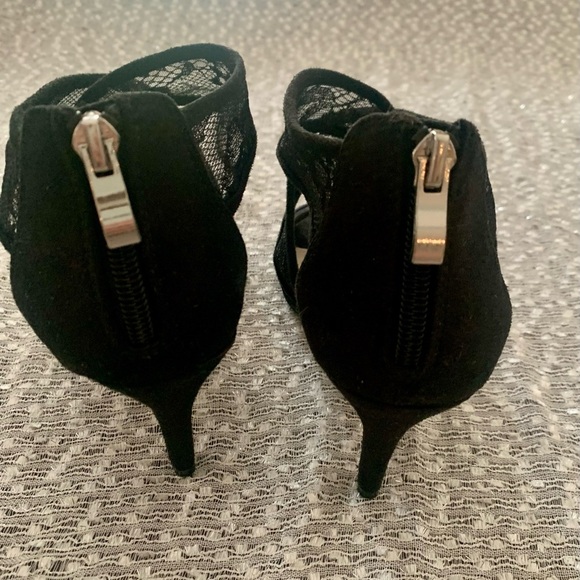 FIONI Clothing Black Lace Heels Payless  Shoes NWOT - Size 8 - Picture 3 of 11